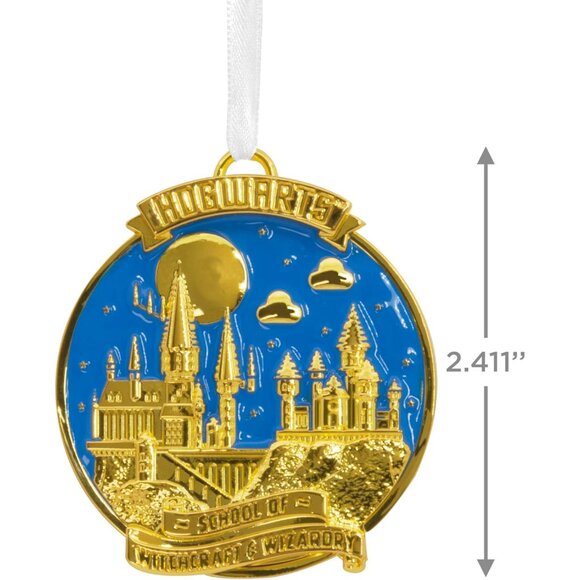 Harry Potter Hogwarts Christmas Ornament, Metal - Picture 3 of 6